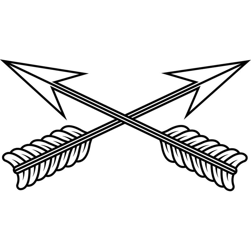 US ARMY SPECIAL FORCES BRANCH INSIGNIA VECTOR FILE Black White Vector Outline Or Line Art File 0