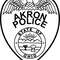 AKRON OHIO POLICE PATCH VECTOR FILE Black White Vector Outline Or Line Art File 0