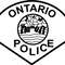 ONTARIO POLICE PATCH VECTOR FILE Black White Vector Outline Or Line Art File 0