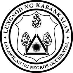 kabankalan city seal vector file black white vector outline or line art file