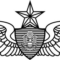 us army senior aviation patch vector file black white vector outline or line art file