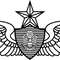 US ARMY SENIOR AVIATION PATCH VECTOR FILE Black White Vector Outline Or Line Art File 0