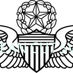 us army master aviator badge vector file black white vector outline or line art file