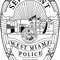 WEST MIAMI SERGEANT FL BADGE VECTOR FILE Black White Vector Outline Or Line Art File For Cnc Laser 0