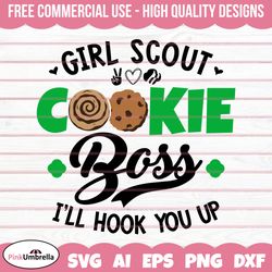 Girl Scout Cookie Boss Svg, Cookie Dealer Svg, Girl Scout Svg, Girl Scout Cookie Svg, Girl Scout Png, Girl Scout Shirt S