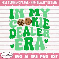 In My Cookie Dealer Era Svg, Cookie Dealer Girl Scout Svg, Girl Scout Cookie Dealer Svg, Cookie Dealer Svg,