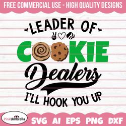 Leader of Girl Scout Cookie Dealers Svg, Cookie Dealer Svg, Girl Scout Svg, Girl Scout Cookie Svg, Girl Scout Png, Girl