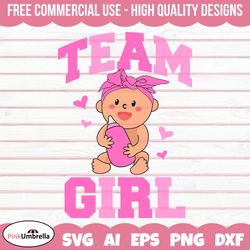 Team Pink Svg, Gender Reveal Svg Png, Gender Svg, Baby Svg, Girl Or Boy Svg, Baby Reveal Svg, Pink Or Blue Svg,