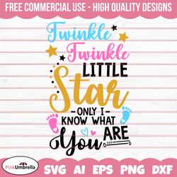 Twinkle Twinkle Little Star Only I Know What You Are Svg Png, Boy Or Girl Svg, Pink Or Blue Svg, Gender Reveal Svg,