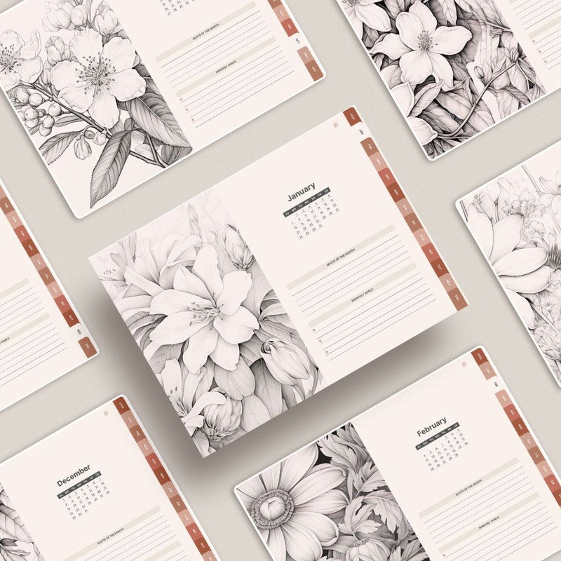 2024 Digital Gratitude Journal, 2024 dated reflection gratitude planner, daily pages, 5 minute journal, ipad goodnotes (9).jpg