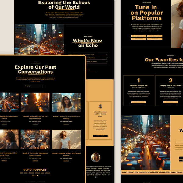 Squarespace Website Podcast Template, Podcaster Website, Squarespace Website Template, Design for podcasters, coaches (9).jpg