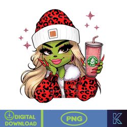 hot christmas boujee png, christmas boujee coffee design for shirt png, trending christmas png (38)