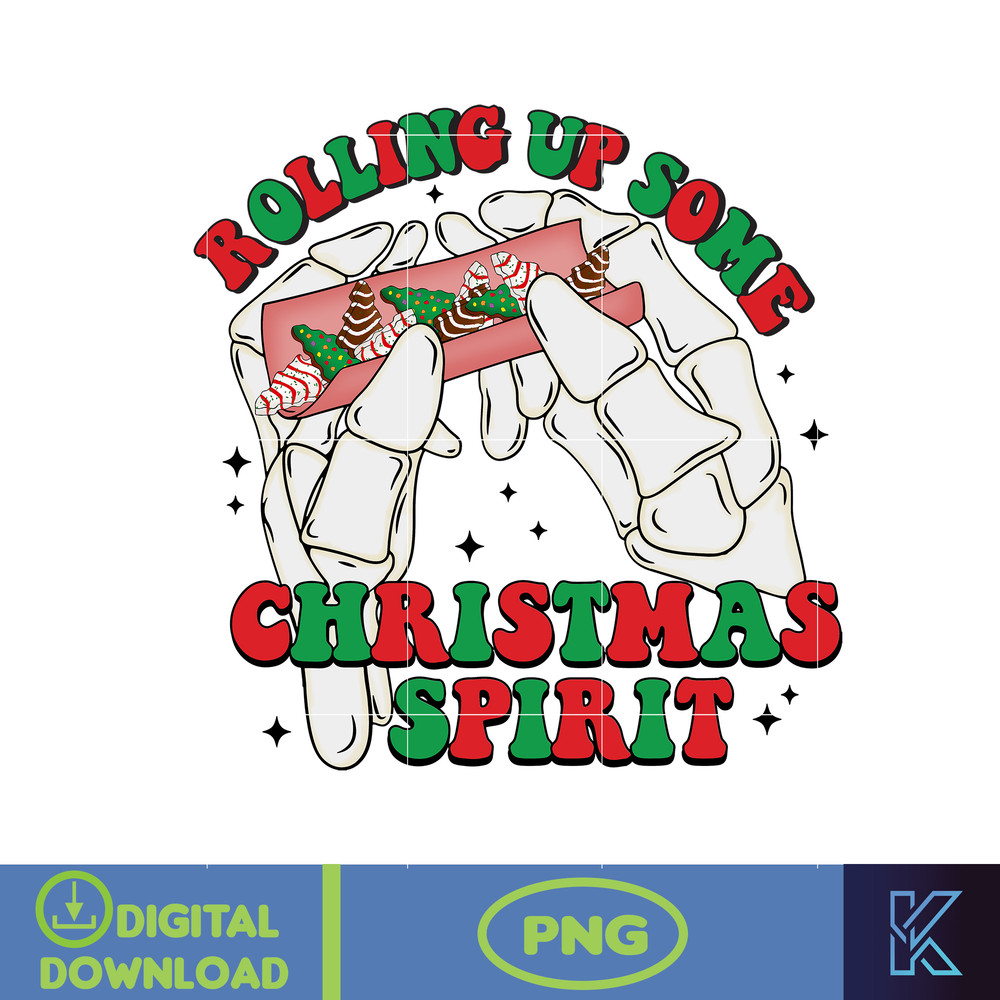 Rolling Up Some Christmas Spirit Png, Retro Christmas Png, Pink Christmas Png, Christmas Mean Guy Png, Instant Download (8).jpg