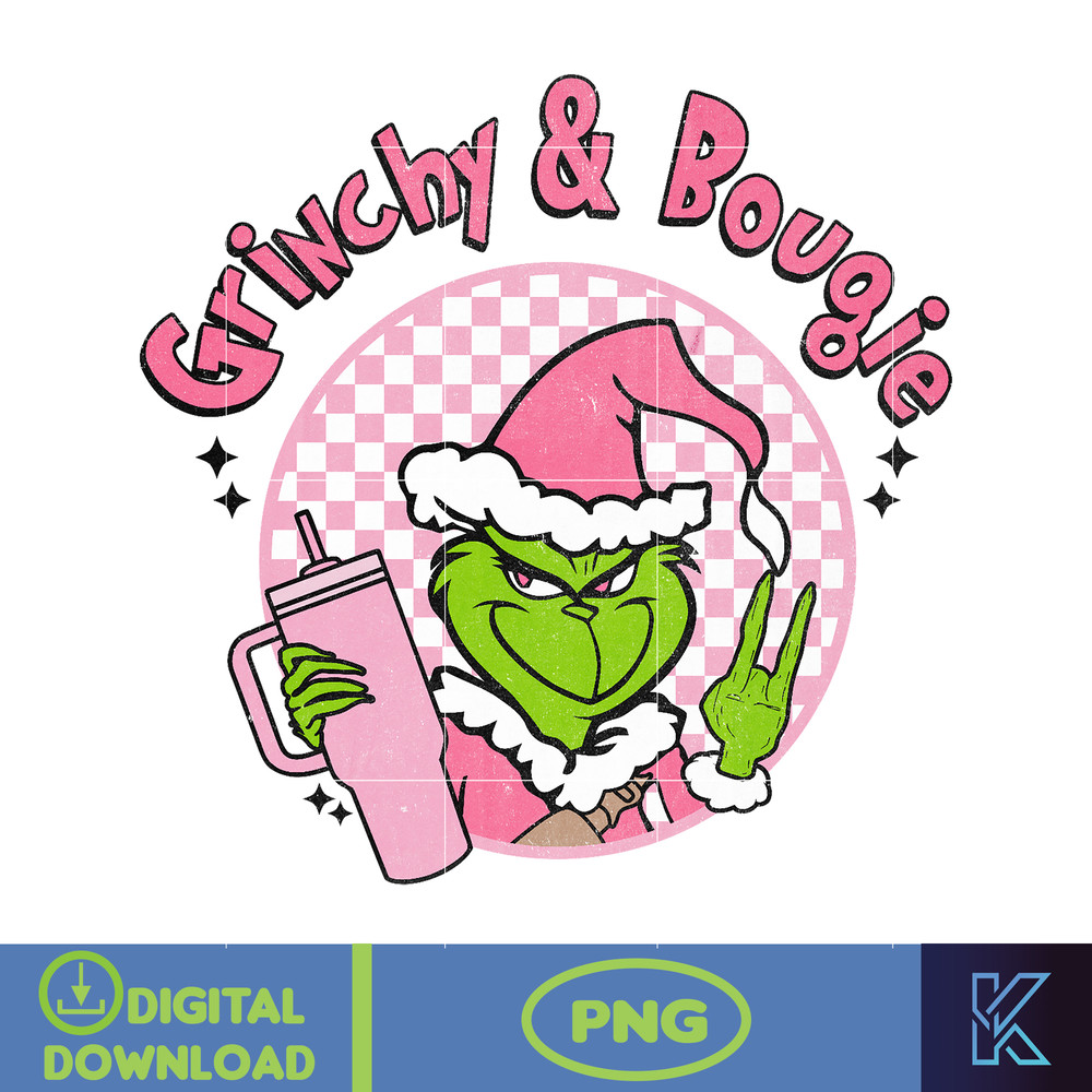 Mean Green Guy Christmas Stanley Tumbler Inspired PNG Sublimation Design DTF Print Sticker Tumbler Retro Holiday (3).jpg