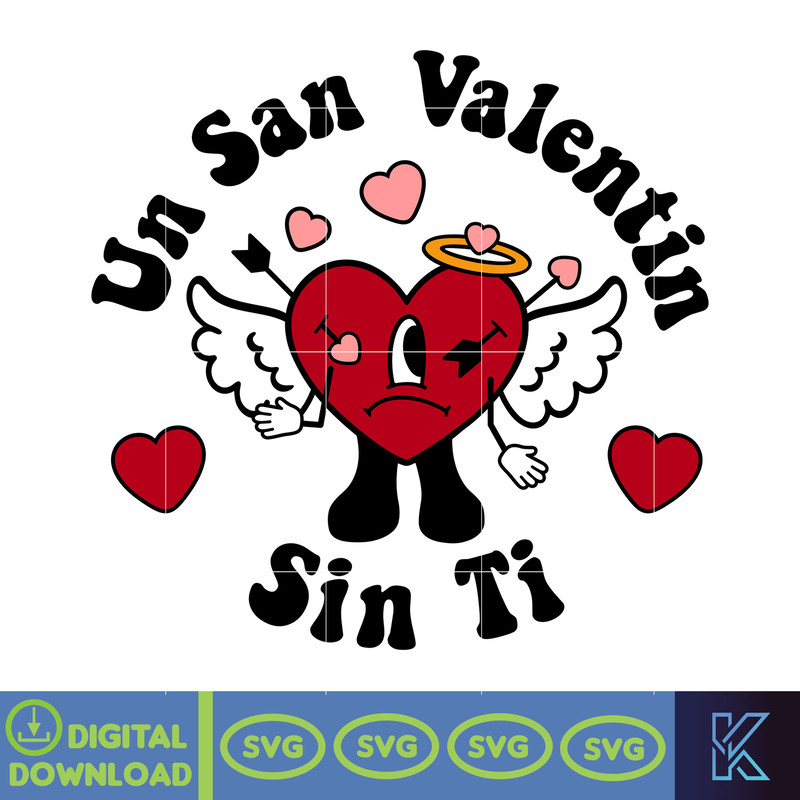 Bad Bunny Valentines Day Svg, Benito Svg, Un Valentina Sin Ti, Bad Bunny Svg, Cricut Svg, Valentine's Day (8).jpg