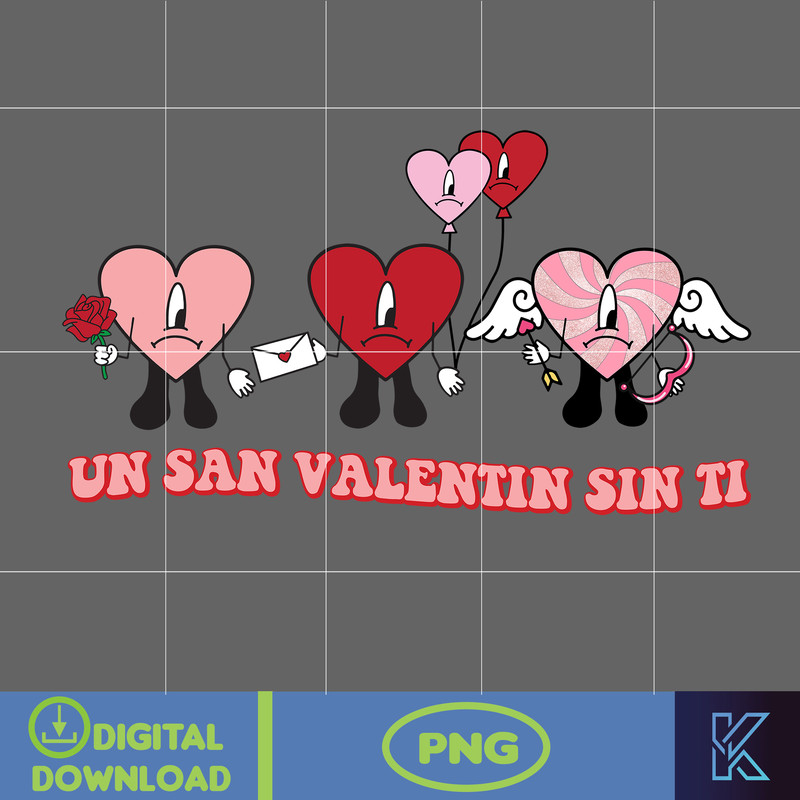 Bad Bunny Valentines Day Png, Benito Png, Un Valentina Sin Ti, Bad Bunny Png, Cricut Png, Valentine's Day Png (12).jpg