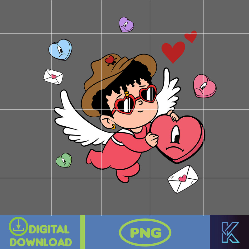 Bad Bunny Valentines Day Png, Benito Png, Un Valentina Sin Ti, Bad Bunny Png, Cricut Png, Valentine's Day Png (13).jpg