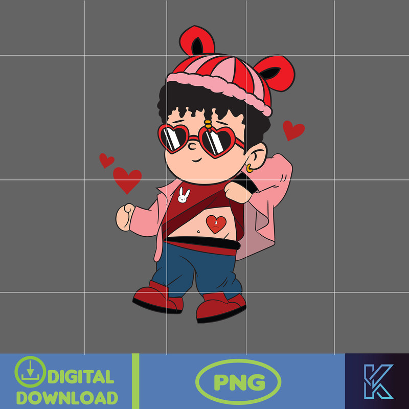 Bad Bunny Valentines Day Png, Benito Png, Un Valentina Sin Ti, Bad Bunny Png, Cricut Png, Valentine's Day Png (14).jpg