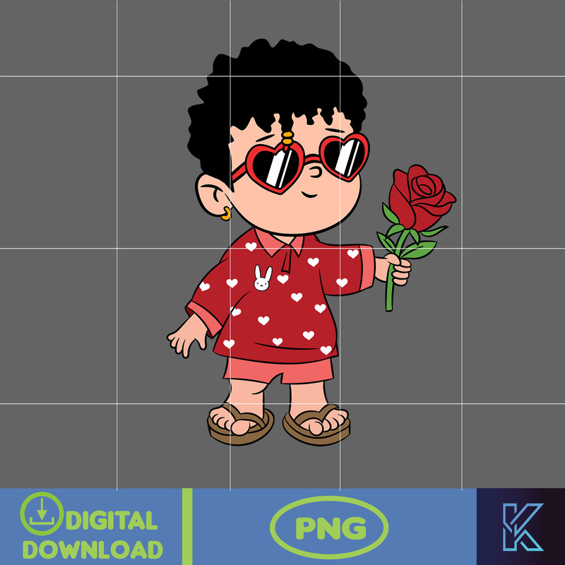 Bad Bunny Valentines Day Png, Benito Png, Un Valentina Sin Ti, Bad Bunny Png, Cricut Png, Valentine's Day Png (16).jpg