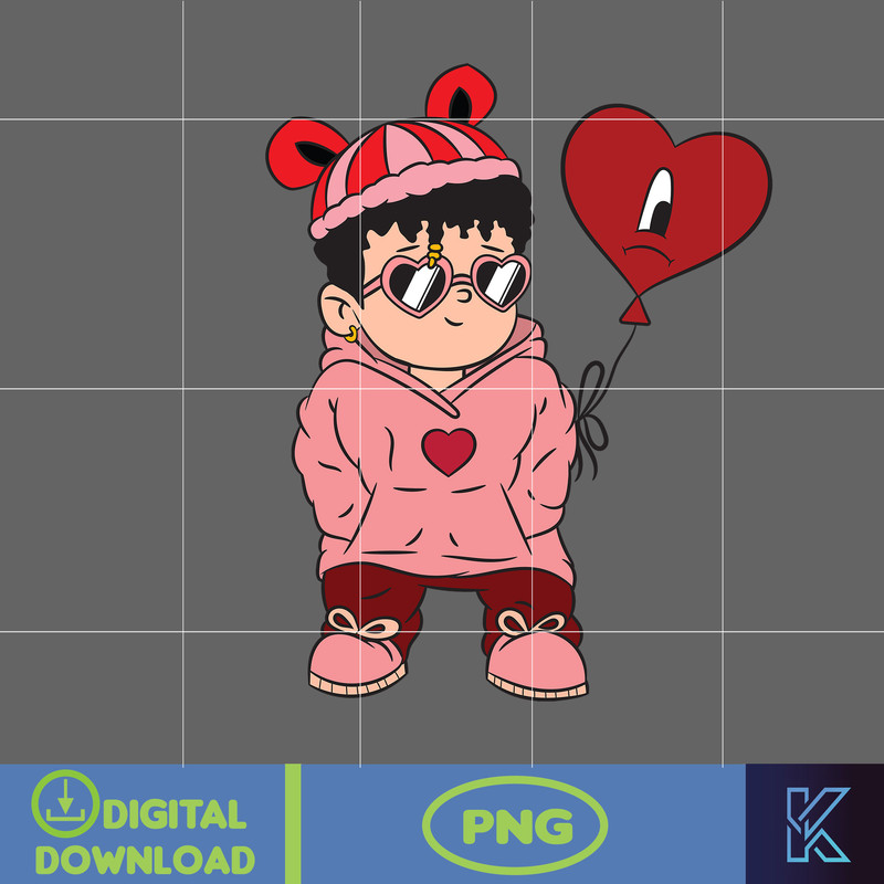 Bad Bunny Valentines Day Png, Benito Png, Un Valentina Sin Ti, Bad Bunny Png, Cricut Png, Valentine's Day Png (21).jpg