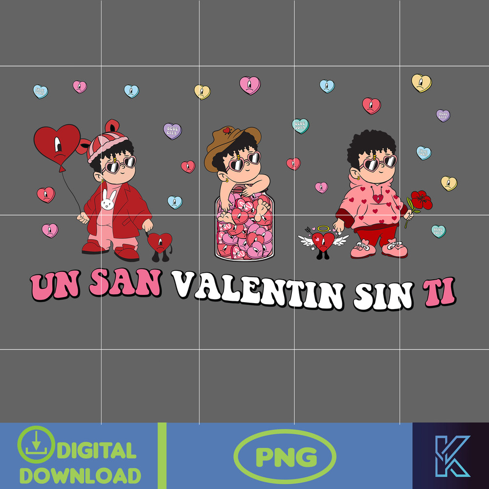 Bad Bunny Valentines Day Png, Benito Png, Un Valentina Sin Ti, Bad Bunny Png, Cricut Png, Valentine's Day Png (24).jpg