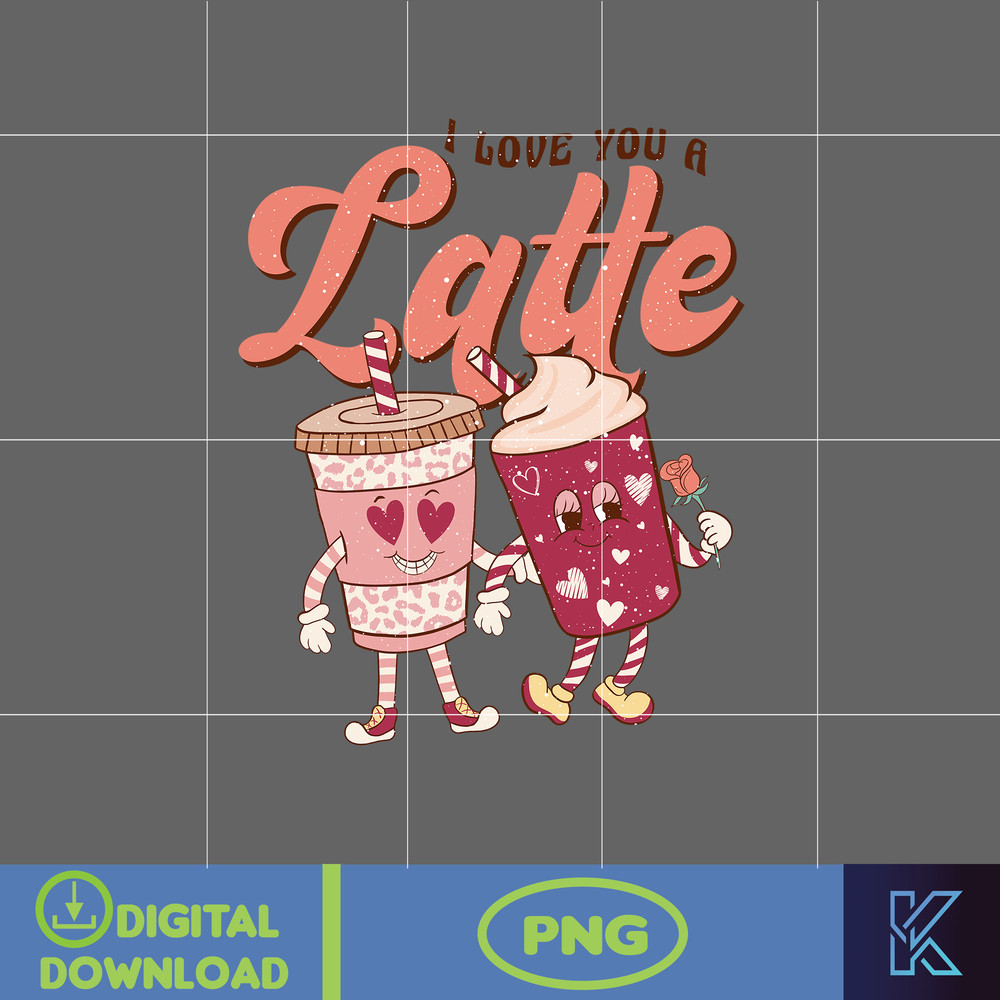 Retro Valentine Png, Love Bite Xo xo Latte Howdy Valentine Candy Conversation Lover Babe Be Mine Peace Love More Vibes (2).jpg