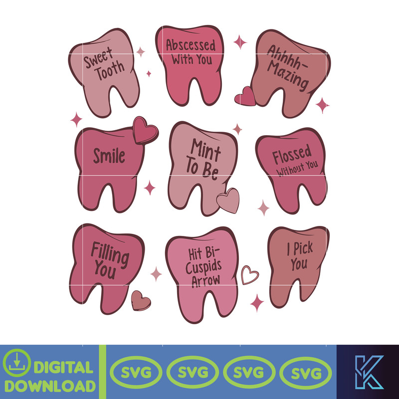 Valentine Dentist Svg, Dental Hygienist Svg, Dental Assistant Svg, Valentines Day Svg For Dentist, Dental Student Gift, Dental Crew.jpg