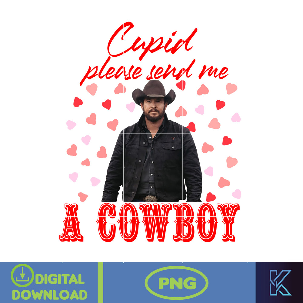 Yellowstone Valentines Sublimation Design, Western Valentine Png, Valentine's Day Png, Instant Dowload (16).jpg