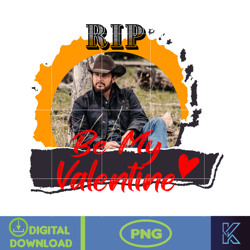 Yellowstone Valentines Sublimation Design, Western Valentine Png, Valentine's Day Png, Instant Dowload (25).jpg