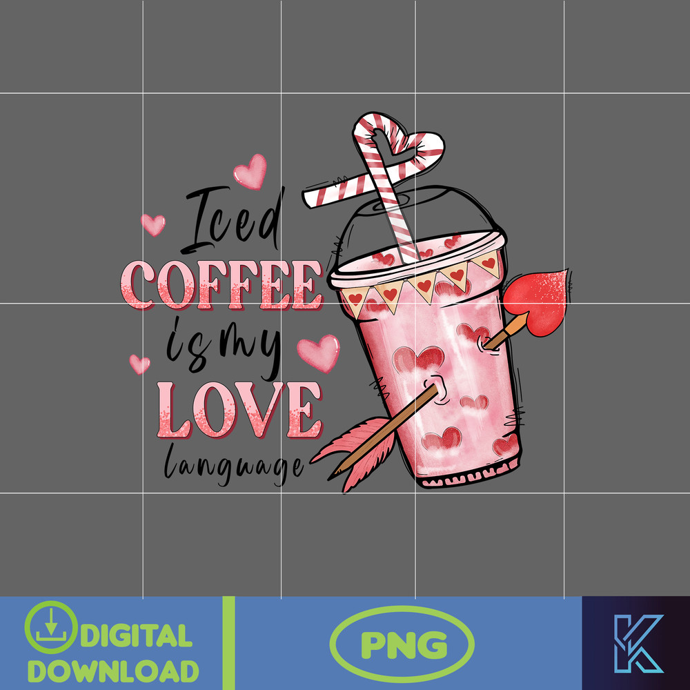 Valentine Coffee Png, Valentine Coffee Png, Valentine Drinks Png, Latte Drink Png, XOXO Png, Coffee Lover, Valentine Sublimation (9).jpg
