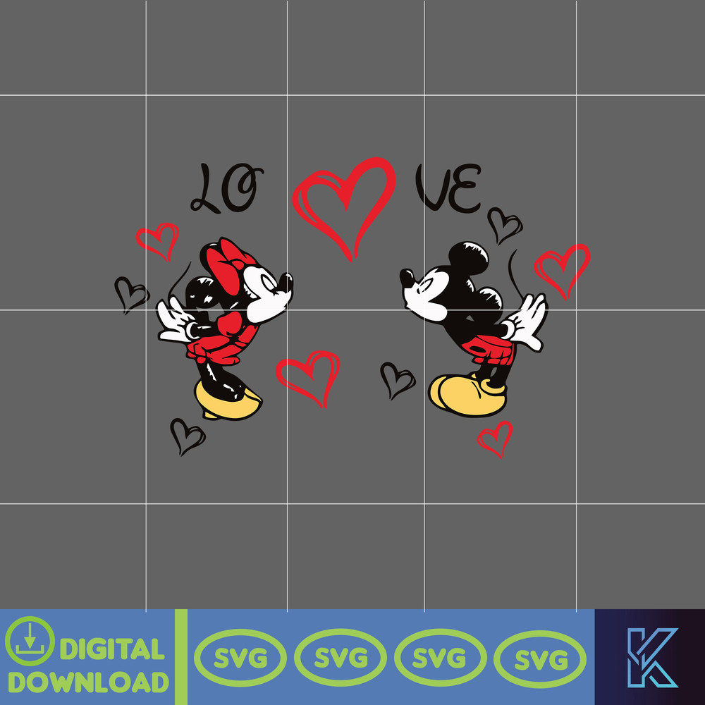 Designs Cartoon Valentine Svg, Be My Valentine Svg, Mouse And Friend Character Movie Svg (14).jpg