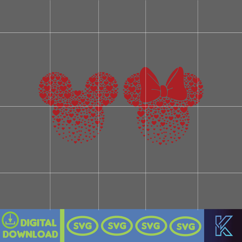 Designs Cartoon Valentine Svg, Be My Valentine Svg, Mouse And Friend Character Movie Svg (6).jpg