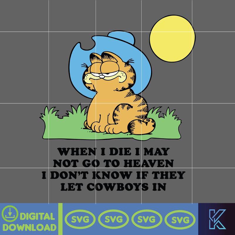 Cowboy Garfield Svg, Funny Garfield Svg, Funny Svg, Meme Svg, Garfield Cat Svg, Oddly Specific Svg, Funny Gifts.jpg