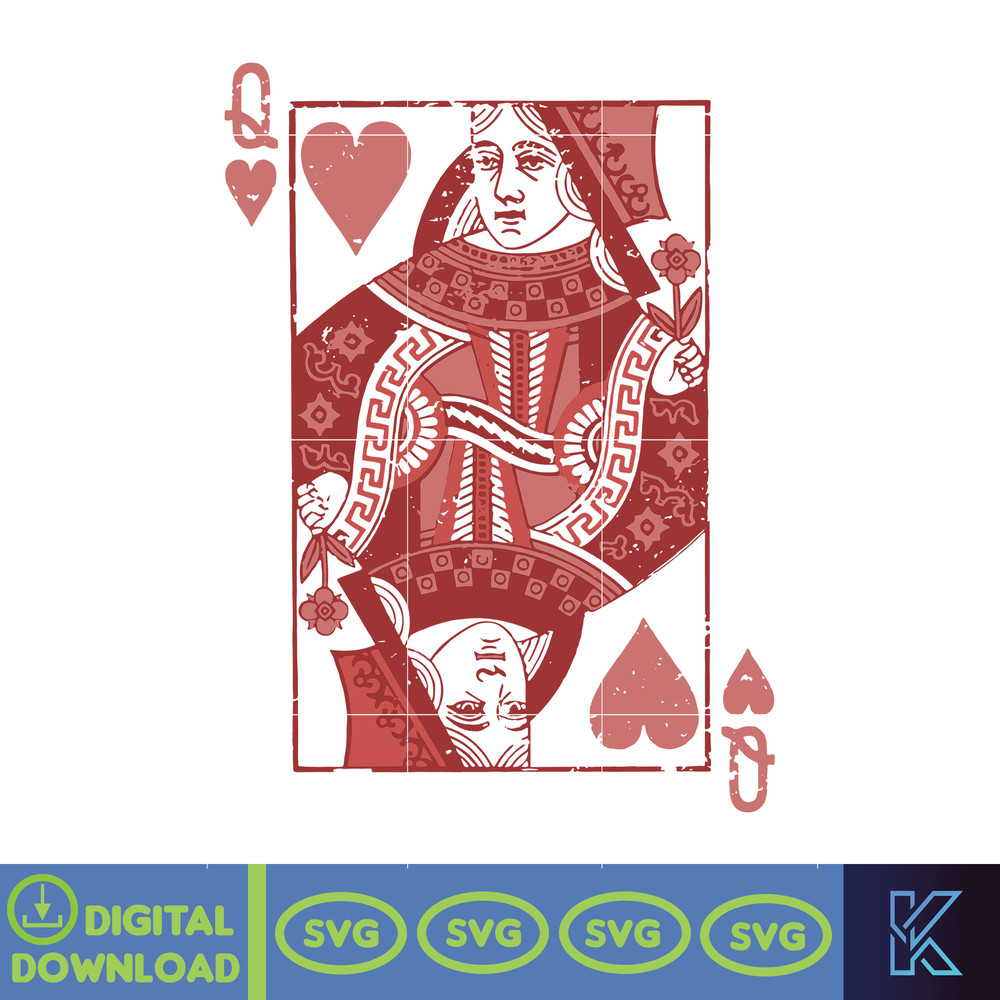 Queen of Hearts Svg Mothers Day Gift, Comfort Colors Valentine Svg, Retro Boho Vintage Graphic Svg, Alice in Wonderland Feminist Svg.jpg