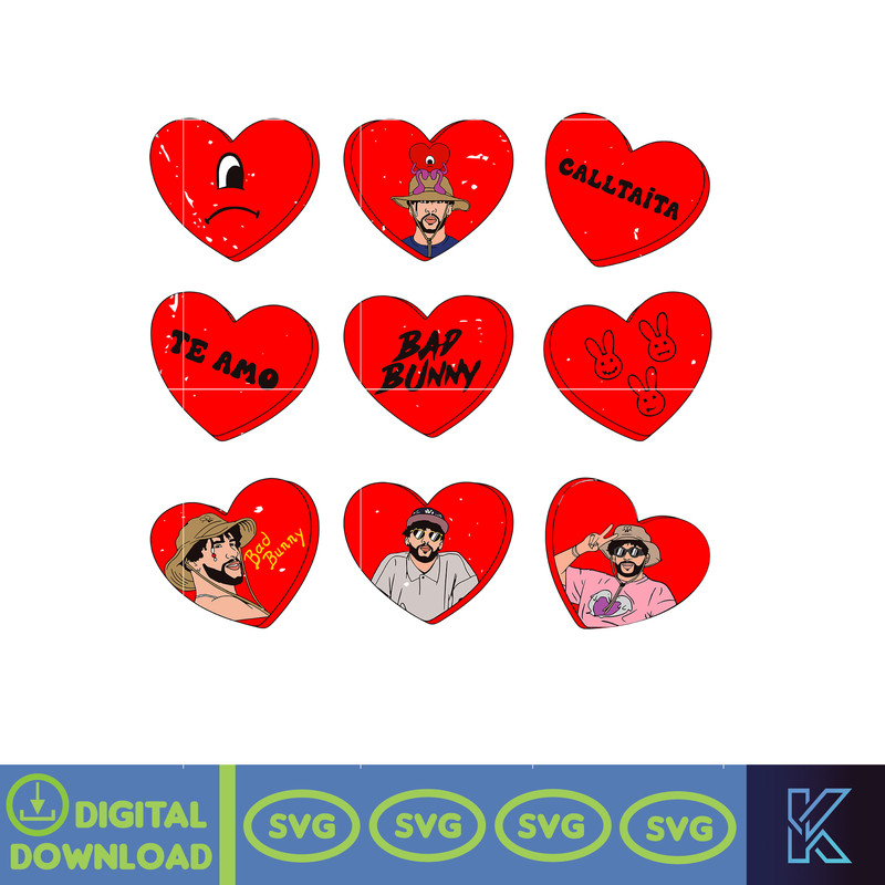 Bad Bunny Valentines Day Svg, Benito Svg, Un Valentina Sin Ti, Bad Bunny Svg, Cricut Svg, Valentine's Day (34).jpg