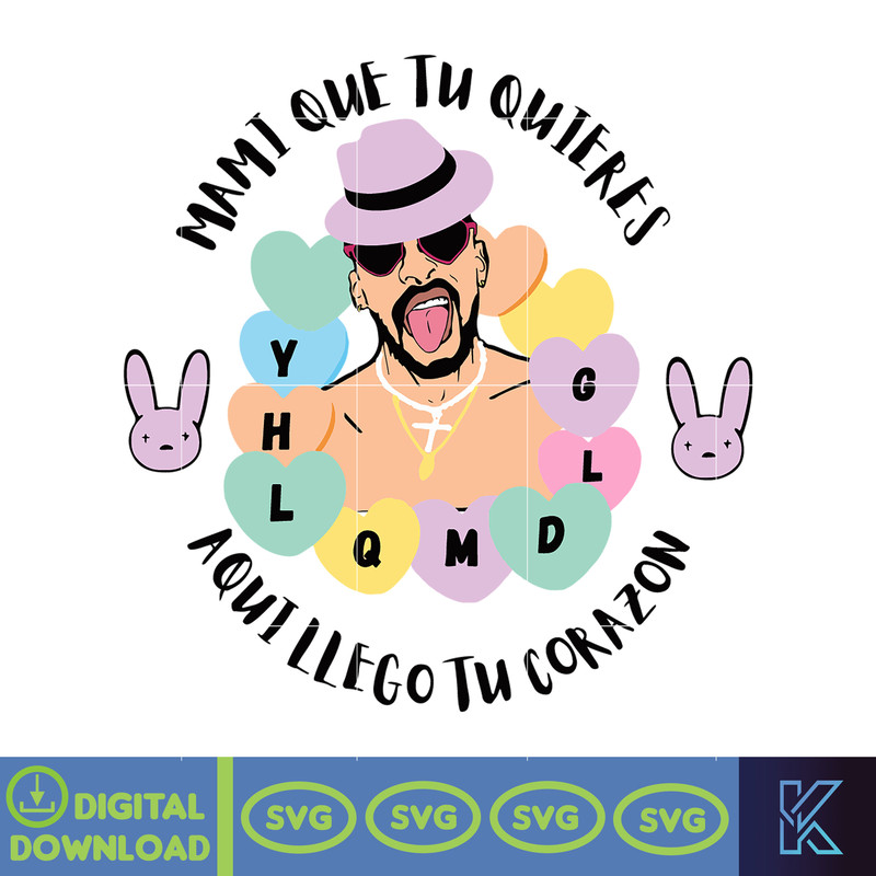 Bad Bunny Valentines Day Svg, Benito Svg, Un Valentina Sin Ti, Bad Bunny Svg, Cricut Svg, Valentine's Day (7).jpg