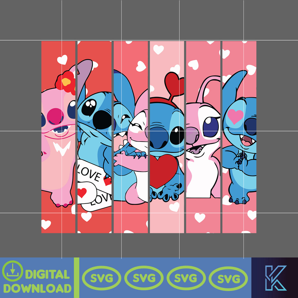 Stitch Valentine Svg, Valentine Character Svg, Valentine Movie Cartoon Svg, Happy Valentine Day Svg, Digital Download (14).jpg