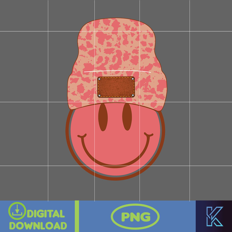 Smile Face Png, Pink Smile Face Png, Smile Face Sublimation, Distressed Png Design, Shirt Sublimation Design, Valentine's Day Png (1).jpg