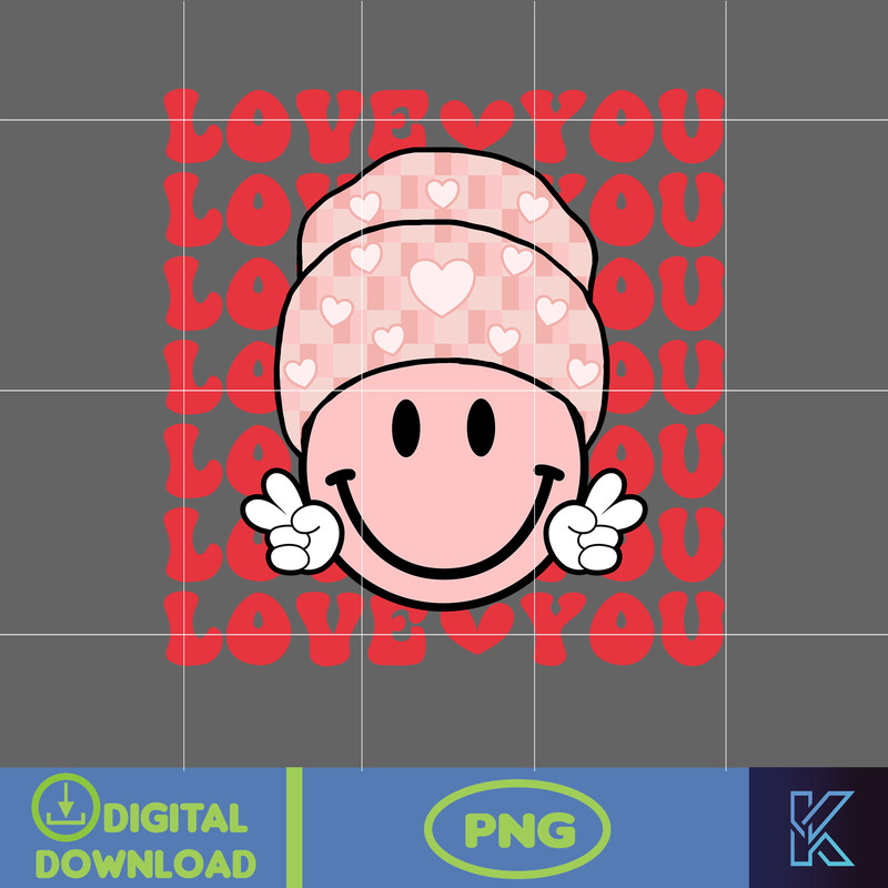 Smile Face Png, Pink Smile Face Png, Smile Face Sublimation, Distressed Png Design, Shirt Sublimation Design, Valentine's Day Png (16).jpg