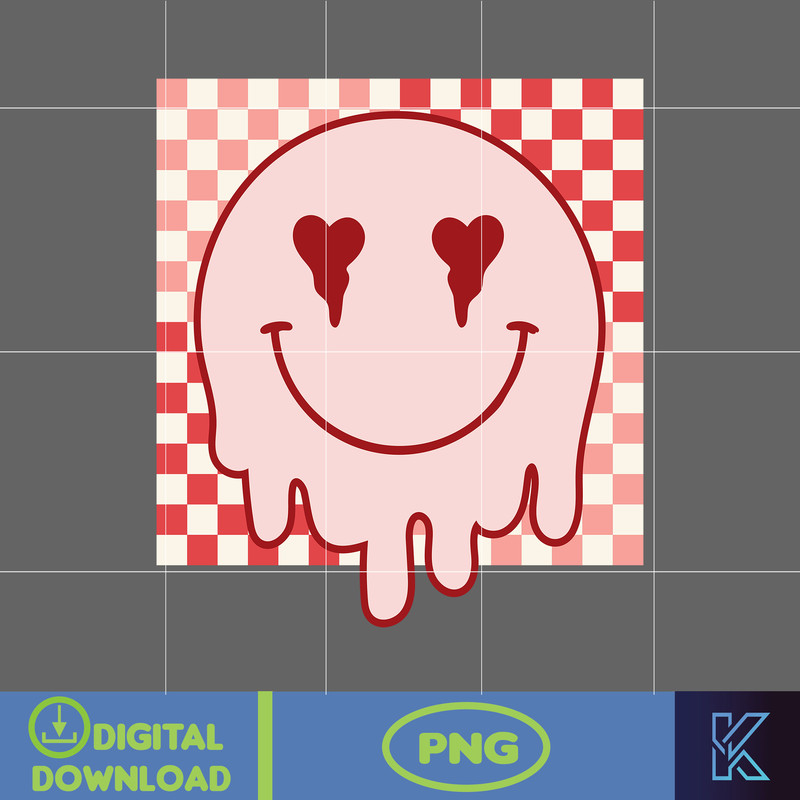 Smile Face Png, Pink Smile Face Png, Smile Face Sublimation, Distressed Png Design, Shirt Sublimation Design, Valentine's Day Png (2).jpg