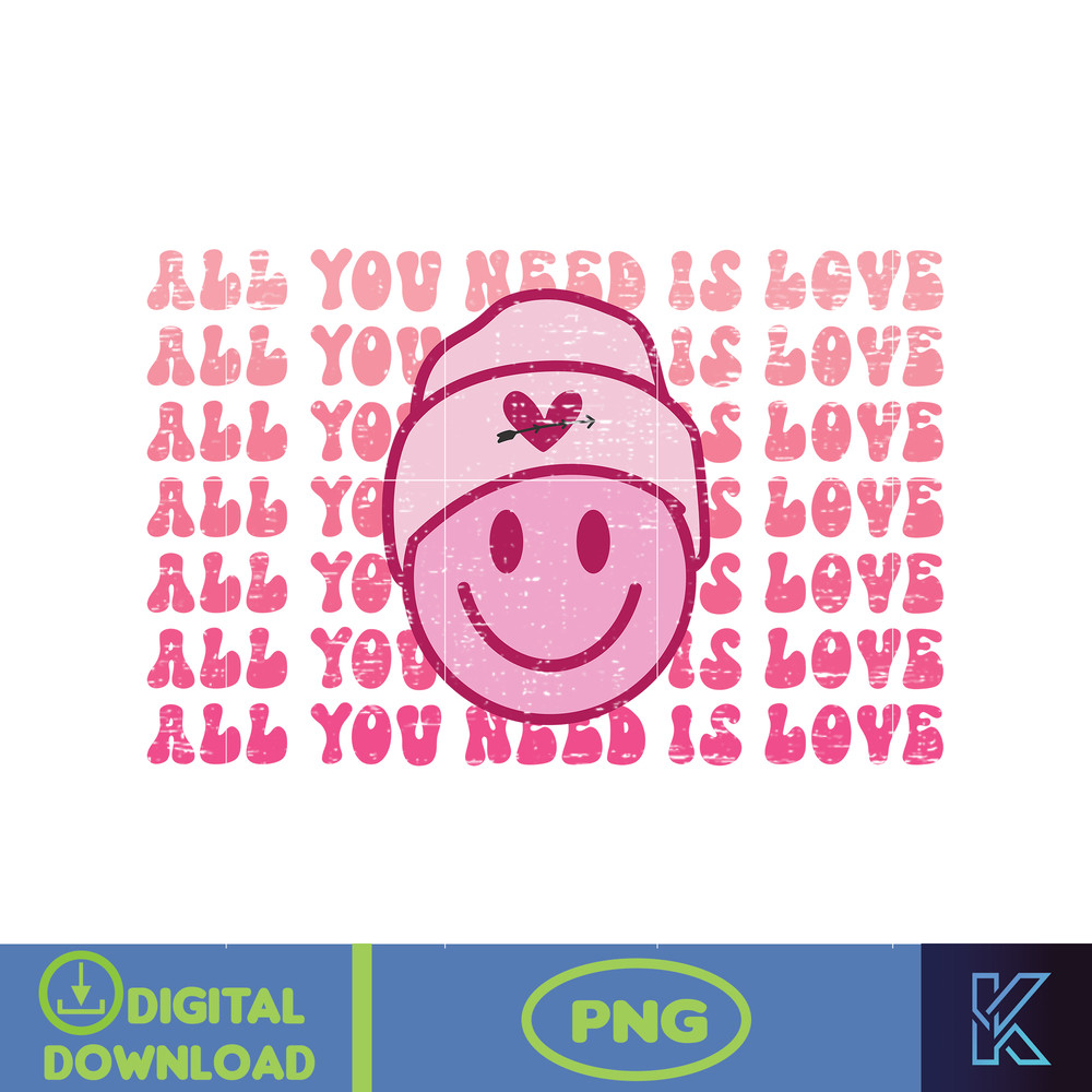 Smile Face Png, Pink Smile Face Png, Smile Face Sublimation, Distressed Png Design, Shirt Sublimation Design, Valentine's Day Png (7).jpg