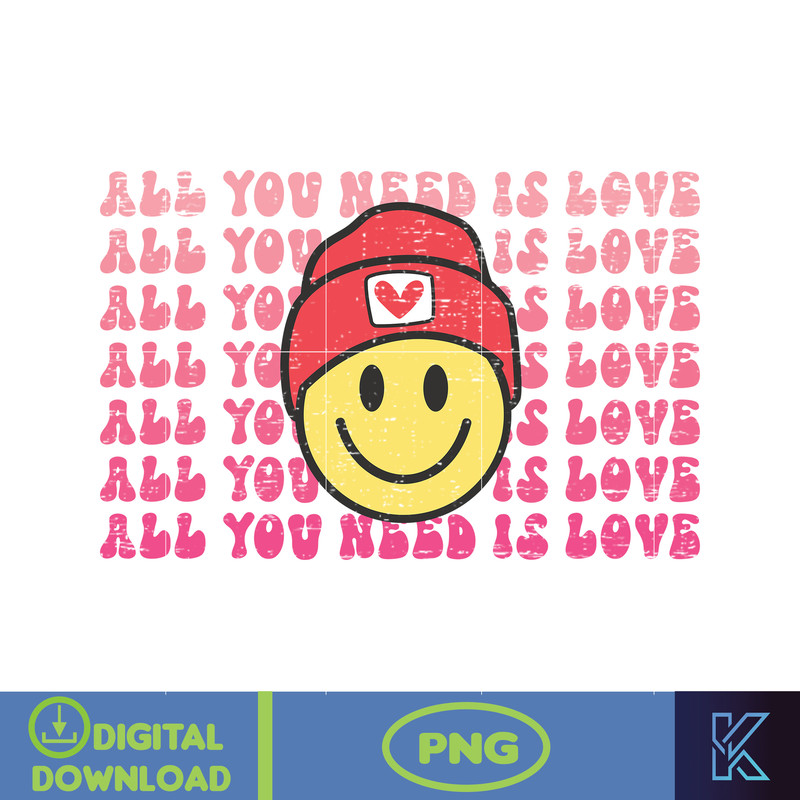 Smile Face Png, Pink Smile Face Png, Smile Face Sublimation, Distressed Png Design, Shirt Sublimation Design, Valentine's Day Png (8).jpg
