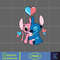 Stitcth Valentine Png, Stitch Png, Cartoon Png, Blue Alien, Valentine Png, Instant Download (14).jpg