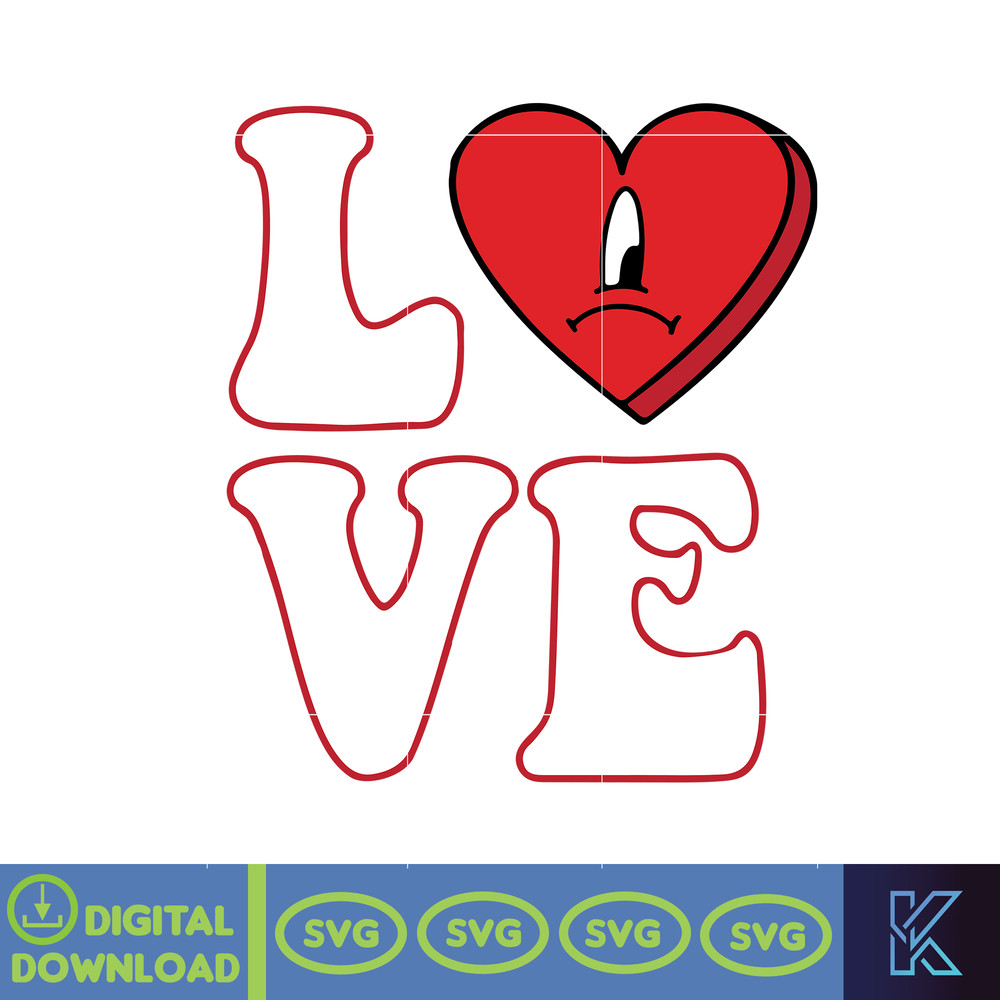 Bad Bunny Valentines Day Svg, Benito Svg, Un Valentina Sin Ti, Bad Bunny Svg, Cricut Svg, Valentine's Day (17).jpg