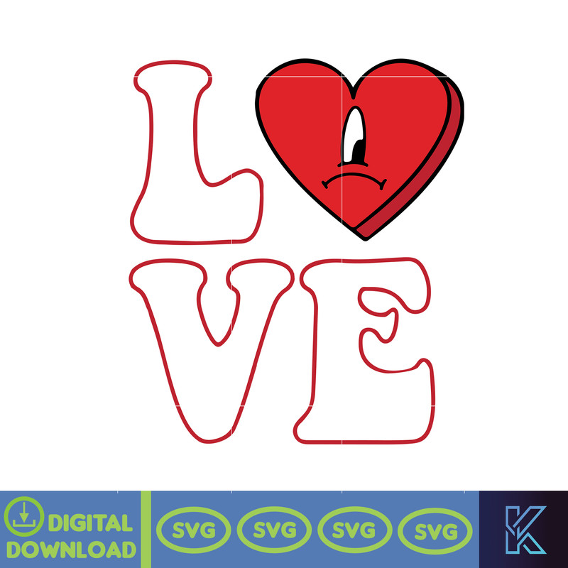 Bad Bunny Valentines Day Svg, Benito Svg, Un Valentina Sin Ti, Bad Bunny Svg, Cricut Svg, Valentine's Day (17).jpg