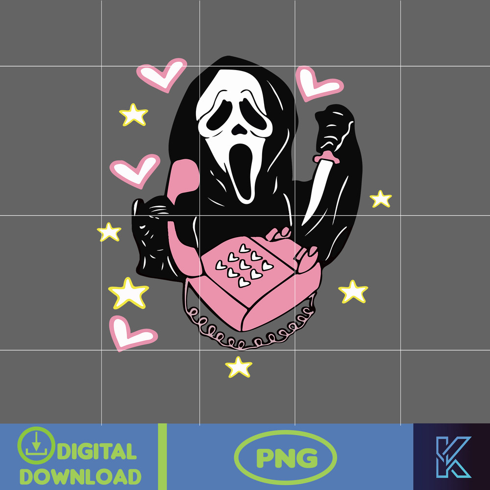 Ghostface Horror Valentine PNG, Valentine's Day Horror Character, Horror Valentine Png, Valentine's Day Png (4).jpg