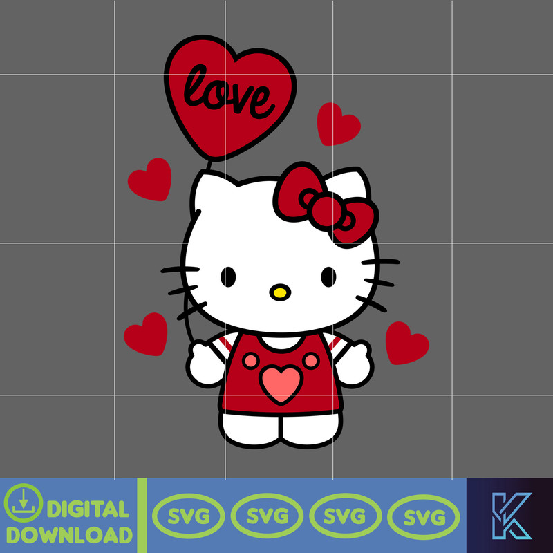 Hello Cats Valentine Svg, Valentines Day Kitty Svg Svg, Kawaii Kitty Svg, Valentines Day Svg (6).jpg