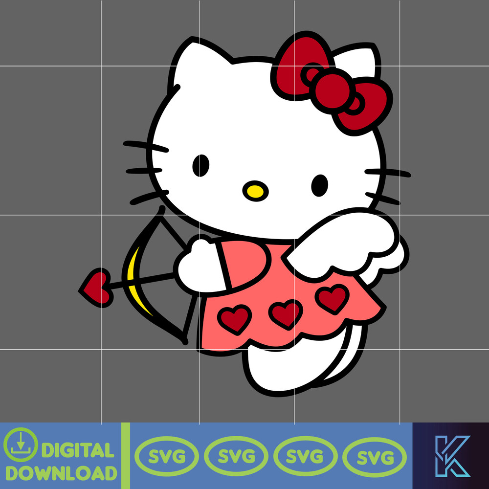 Hello Cats Valentine Svg, Valentines Day Kitty Svg Svg, Kawaii Kitty Svg, Valentines Day Svg (9).jpg