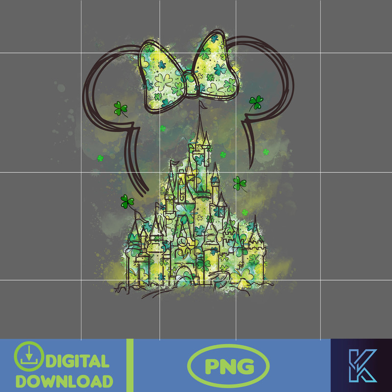 Cartoon Patricks Day, Happy St Patrick's Day Png, Cartoon St Patrick's Day, Saint Patrick's Day, Feeling Lucky, Mouse and Friend (9).jpg