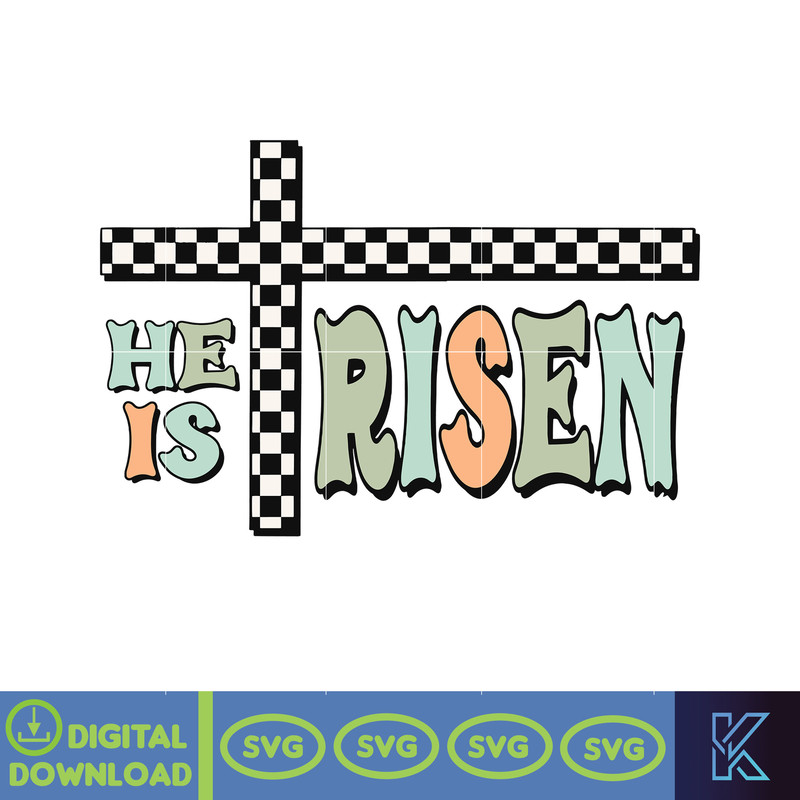 He is Risen Svg, Easter Sublimation Digital Design Download, Retro Easter Svg, Boy Designs, Boy Easter Svg, Checkered Easter Svg, Boy Svg.jpg